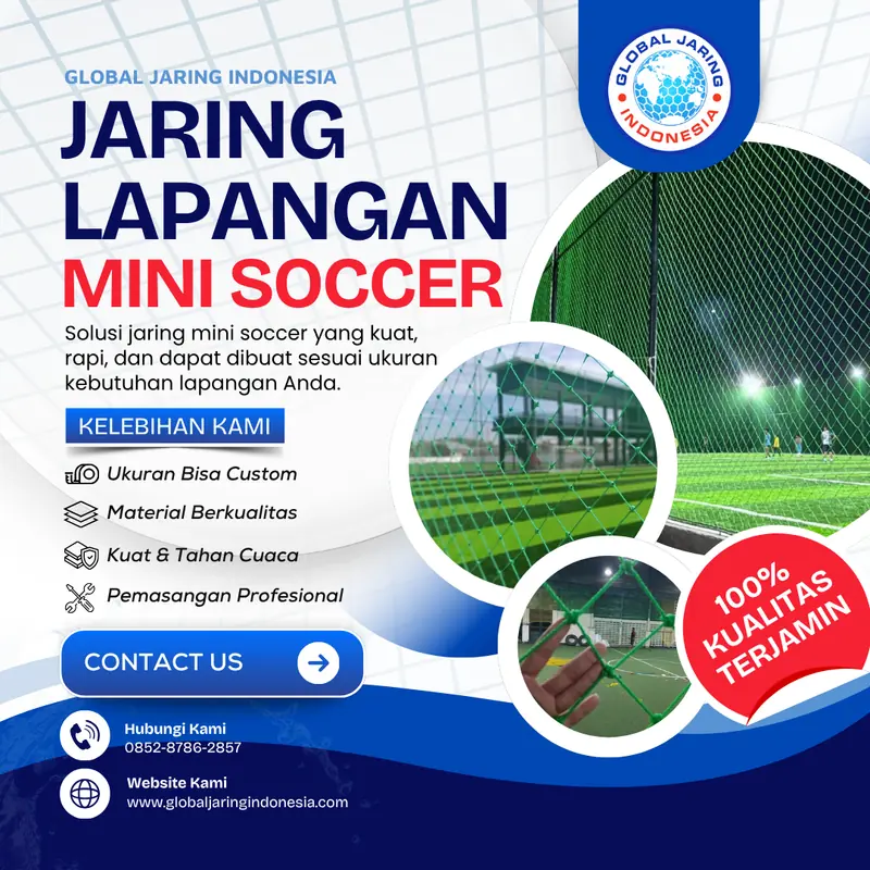 Jaring lapangan mini soccer
